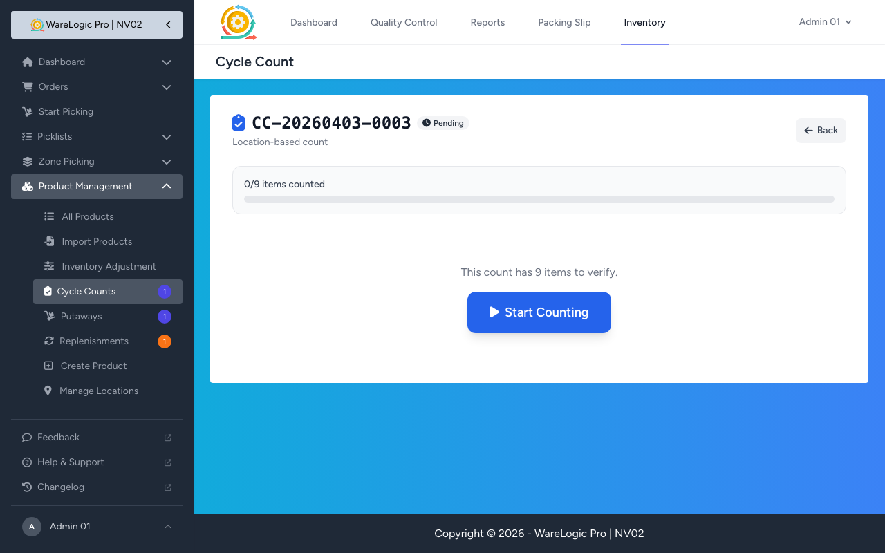 Guided Cycle Counting - Desktop
