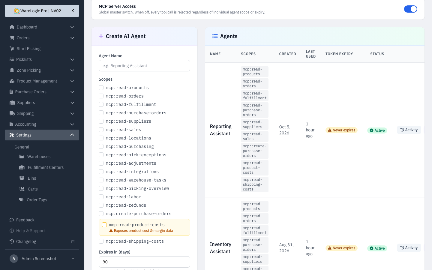 AI agent token expiry